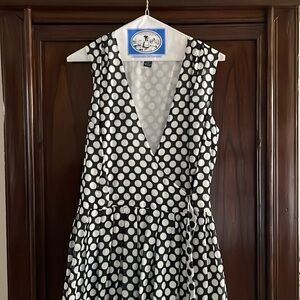 Alfani polka dot wrap dress size 10